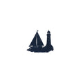 Lighthouse & Sailboat Magnet