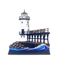 Lighthouses of Lake Michigan Decor (Stand Included)